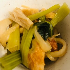 小松菜とちくわ、えのきの煮びたし